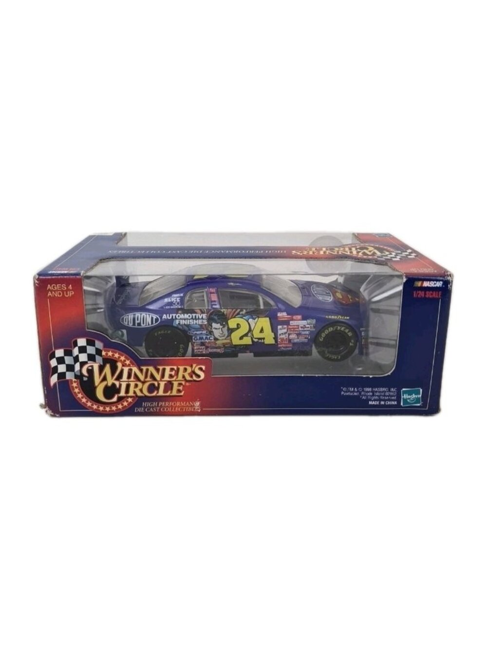 Winners Circle Nascar Stock Car Superman #24 Jeff Gordon 1:24 DieCast D11